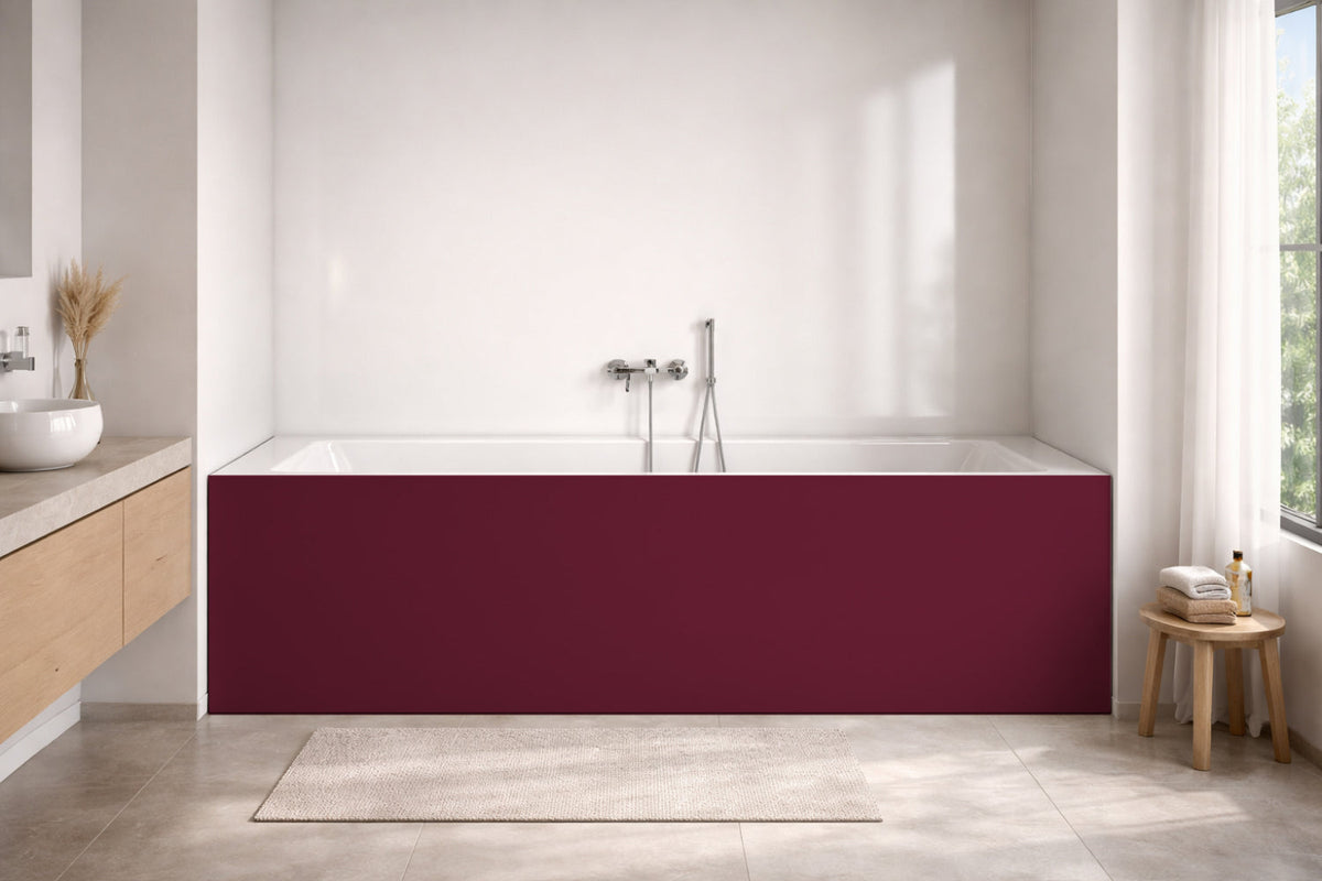 Badrückwand Einfarbig RAL 4004 Bordeauxviolett