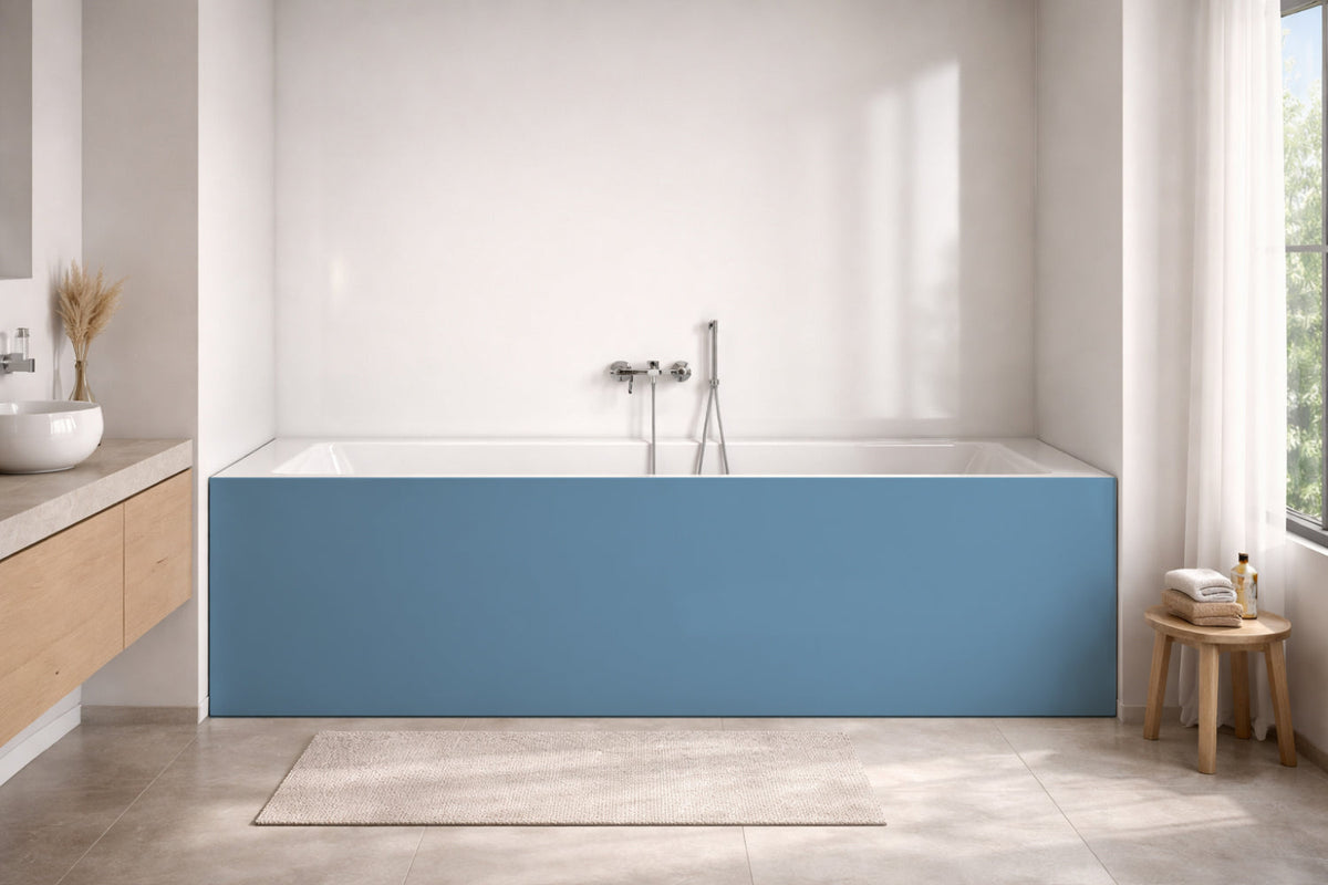 Badrückwand Einfarbig RAL 5024 Pastellblau