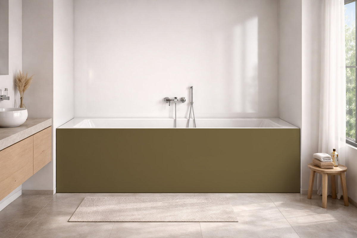 Badewannenverkleidung Einfarbig RAL 7008 Khakigrau