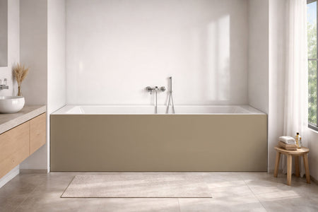 Badrückwand Einfarbig RAL 1019 Graubeige