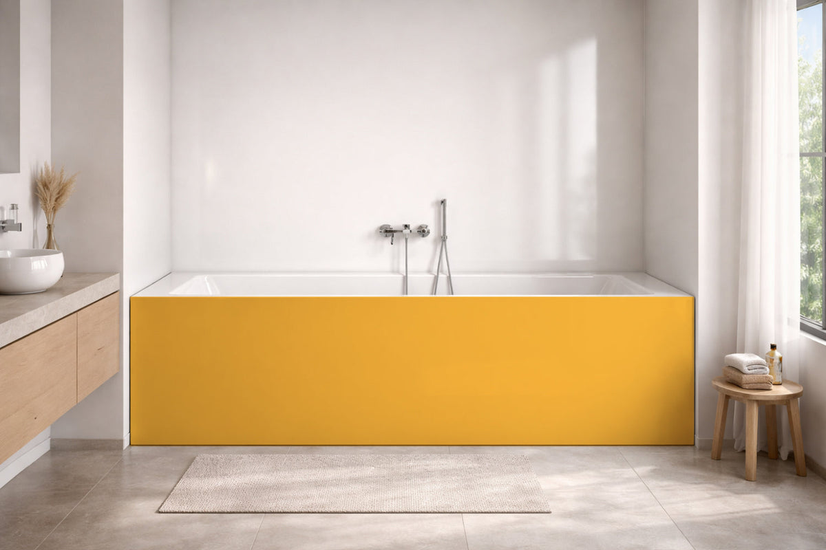 Badewannenverkleidung Einfarbig RAL 1021 Rapsgelb