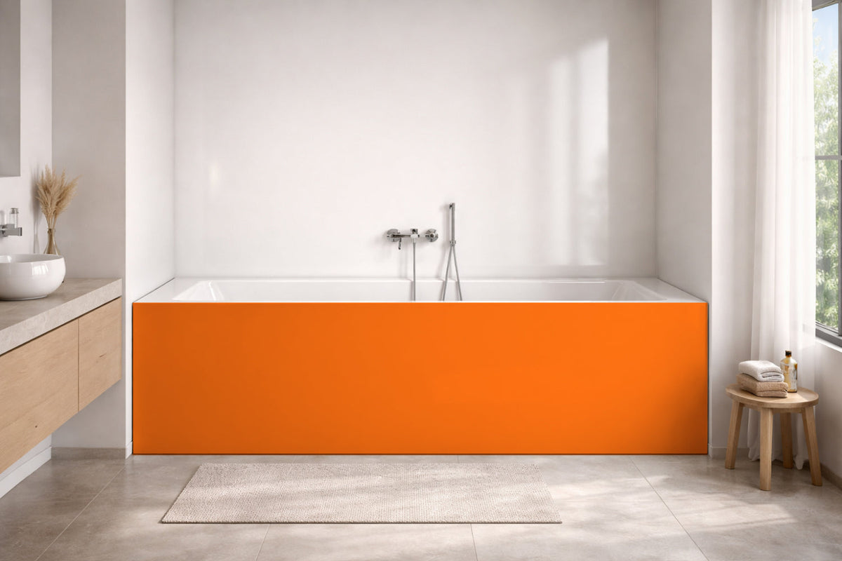 Badrückwand Einfarbig RAL 2003 Pastellorange