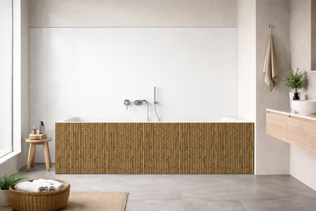 Badewannenverkleidung Holzoptik