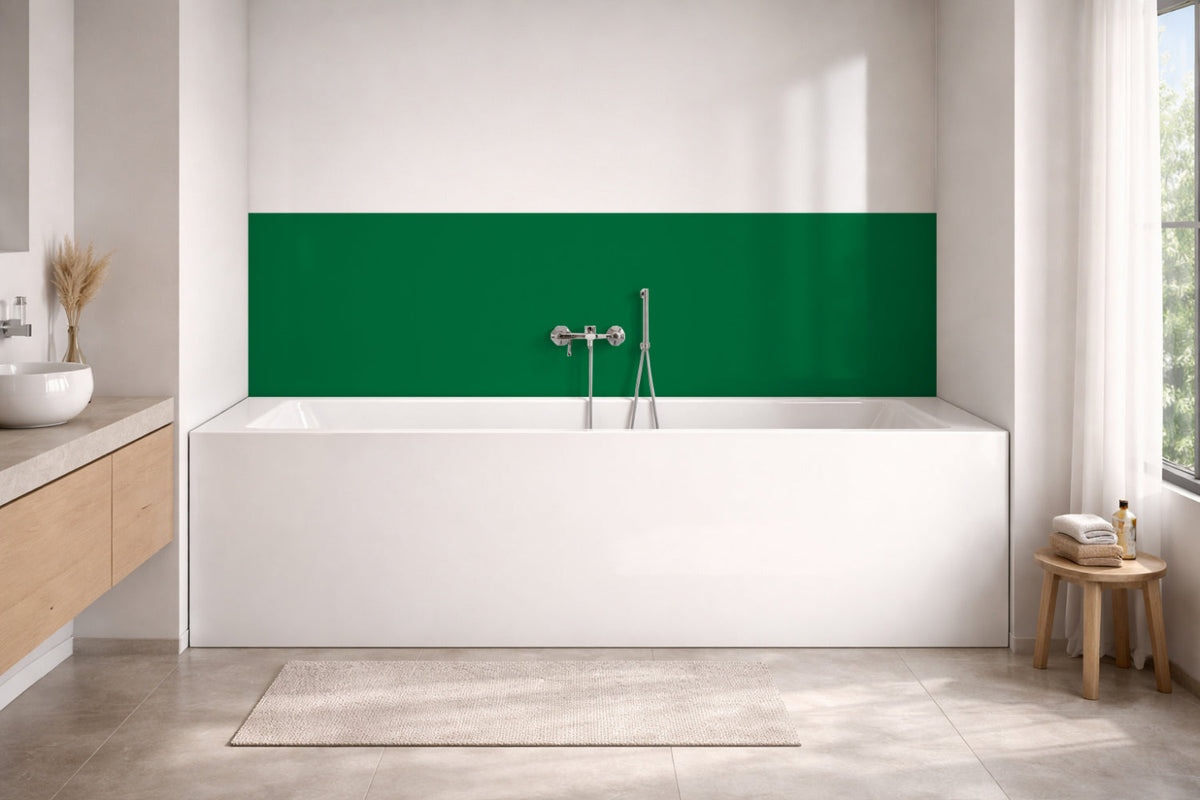Badrückwand Einfarbig RAL 6029 (Minzgrün)