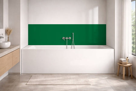 Badrückwand Einfarbig RAL 6029 (Minzgrün)