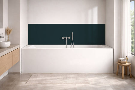 Badrückwand Einfarbig RAL 5001 Grünblau