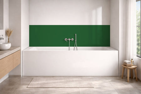 Badrückwand Einfarbig RAL 6002 Laubgrün