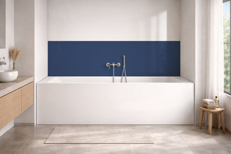 Badrückwand Einfarbig RAL 5000 Violettblau