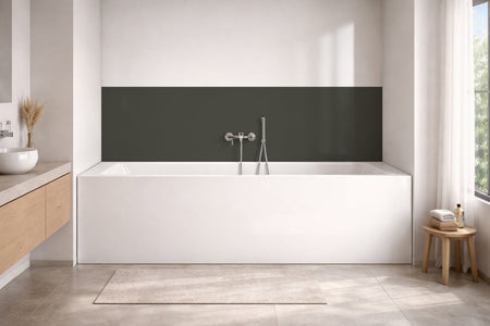 Badewannenverkleidung Einfarbig RAL 7022 Umbragrau