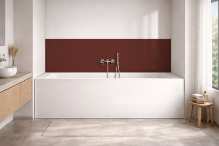 Badewannenverkleidung Einfarbig RAL 8012 Rotbraun