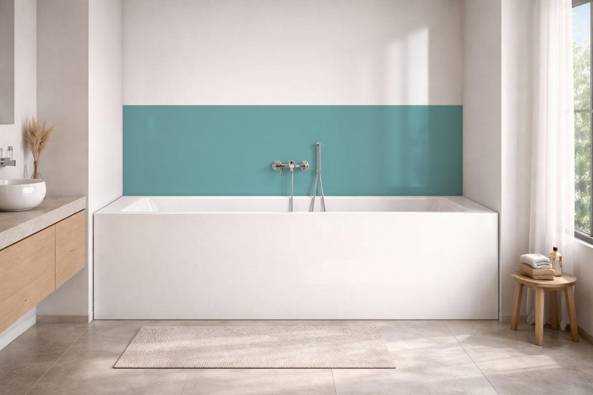 Badrückwand Einfarbig RAL 6034 Pastelltürkis