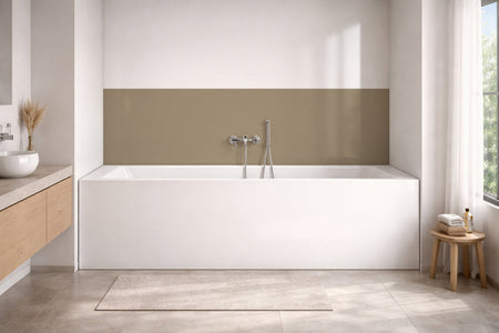 Badrückwand Einfarbig RAL 1019 Graubeige