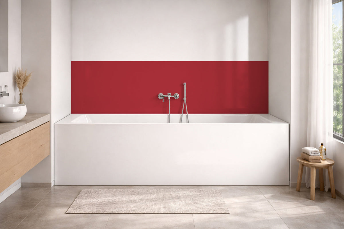 Badewannenverkleidung Einfarbig RAL 3031 Orientrot