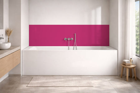 Badrückwand Einfarbig RAL 4003 Erikaviolett