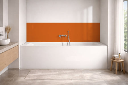 Badewannenverkleidung Einfarbig RAL 2010 Signalorange
