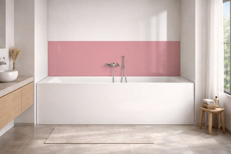 Badewannenverkleidung Einfarbig RAL 3015 Hellrosa
