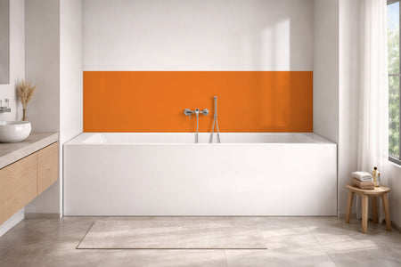 Badewannenverkleidung Einfarbig RAL 2011 Tieforange