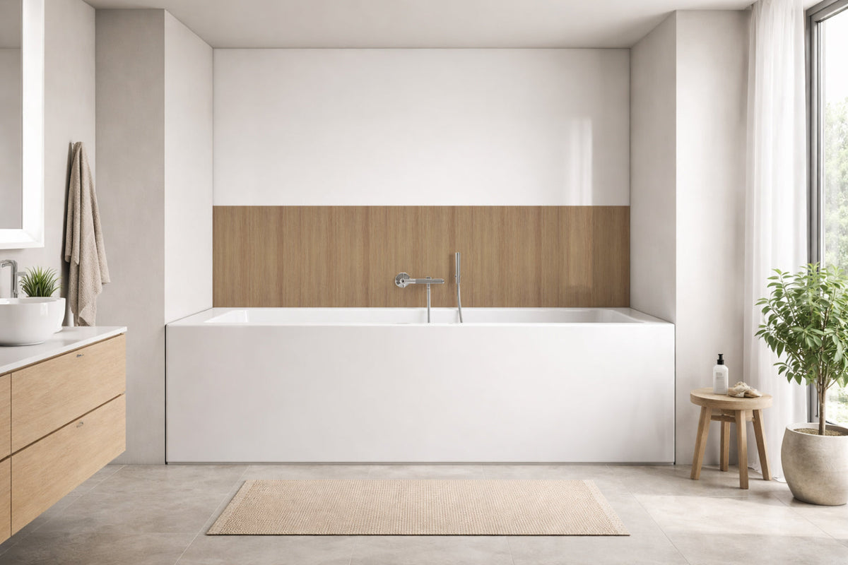 Badewannenverkleidung Holzoptik