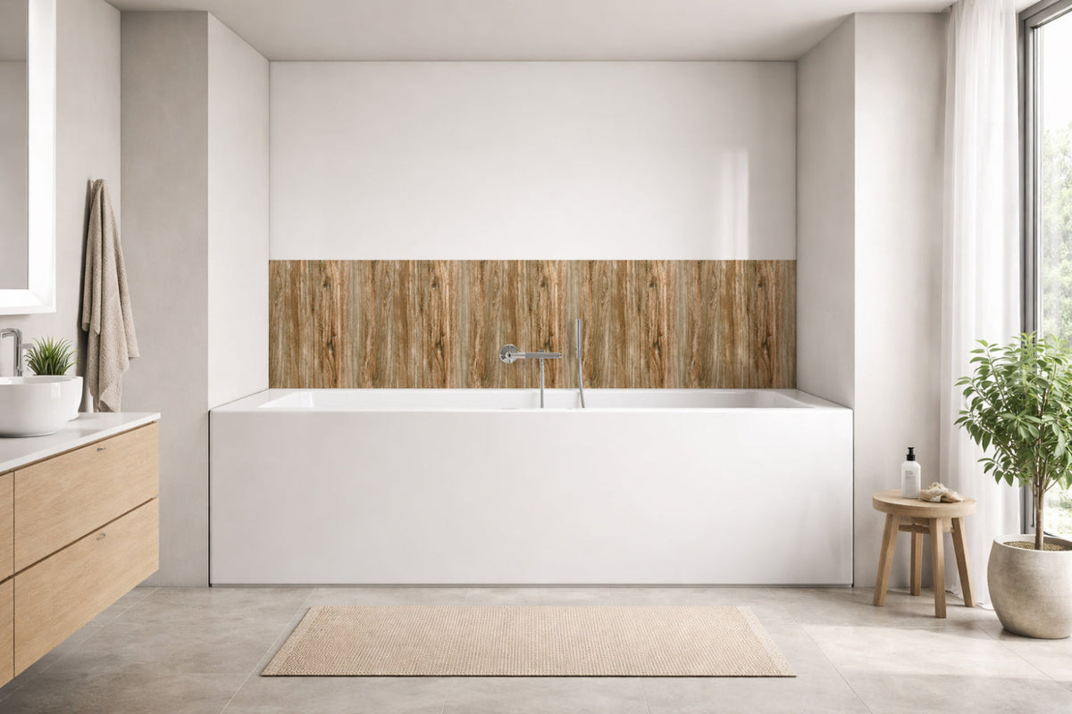 Badewannenverkleidung Holzoptik