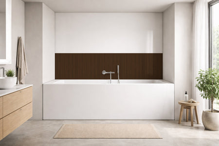 Badrückwand Holzoptik