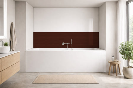 Badrückwand Holzoptik