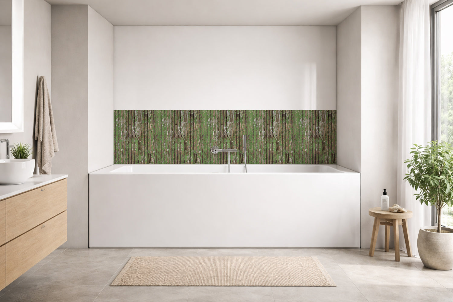 Badewannenverkleidung Holzoptik