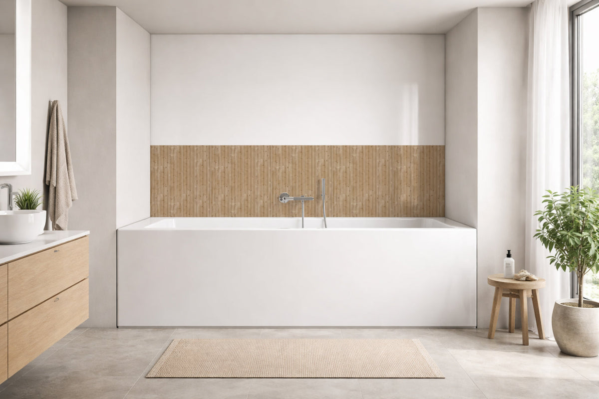 Badewannenverkleidung Holzoptik