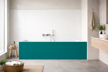 Badrückwand Einfarbig RAL 5021 (Wasserblau)