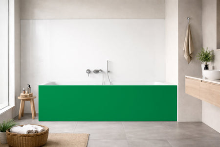 Badrückwand Einfarbig RAL 6037 Reingrün
