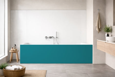 Badrückwand Einfarbig RAL 5018 Türkisblau