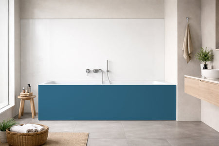 Badrückwand Einfarbig RAL 5007 Brillantblau