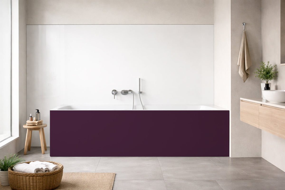 Badrückwand Einfarbig RAL 4007 Purpurviolett