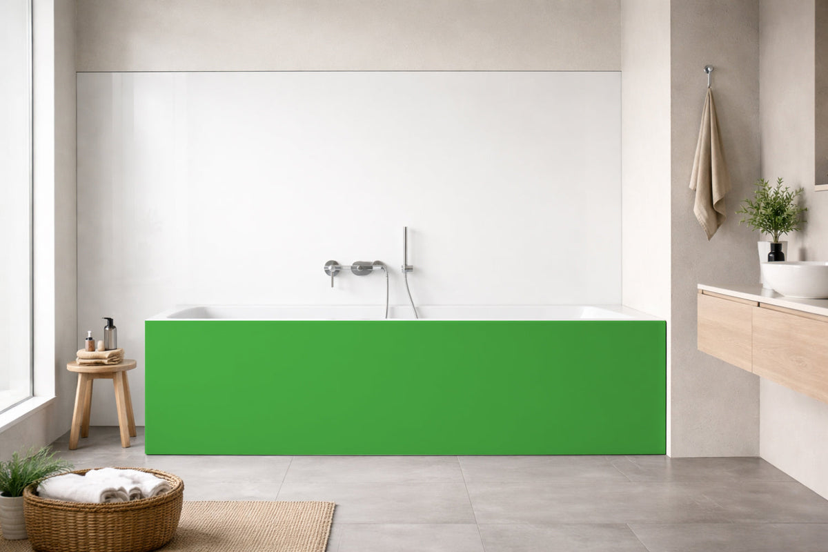 Badewannenverkleidung Einfarbig RAL 6018 Gelbgrün