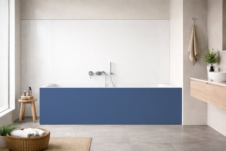 Badrückwand Einfarbig RAL 5023 Fernblau