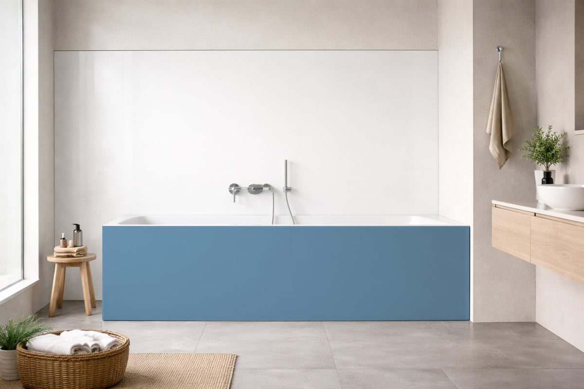Badrückwand Einfarbig RAL 5024 Pastellblau