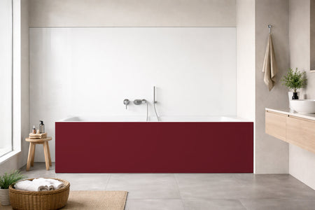 Badrückwand Einfarbig RAL 3004 Purpurrot