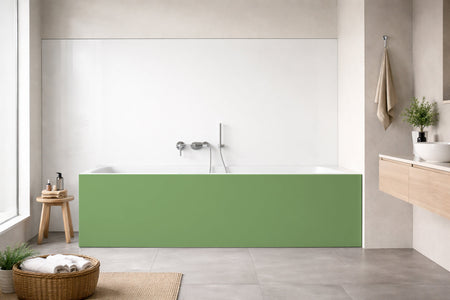 Badrückwand Einfarbig RAL 6021 Blassgrün