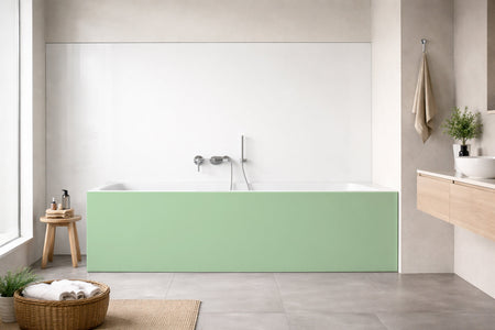Badrückwand Einfarbig RAL 7032 Kieselgrau