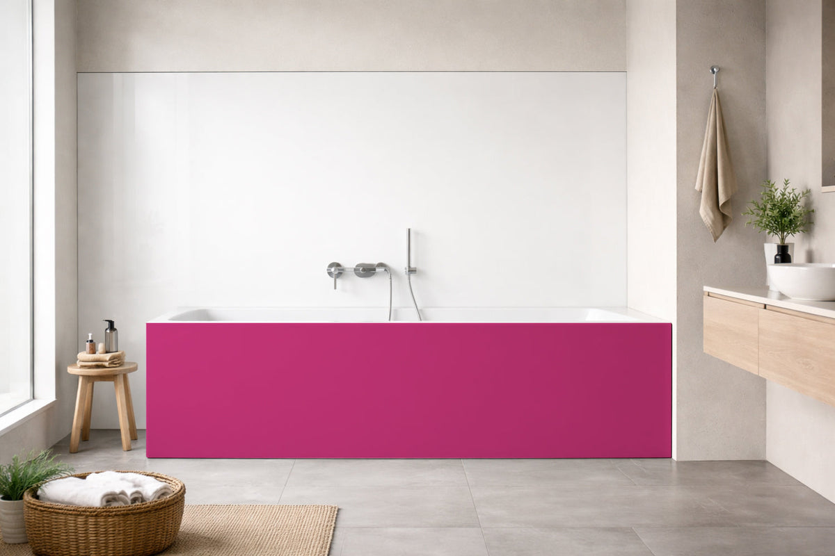 Badrückwand Einfarbig RAL 4003 Erikaviolett