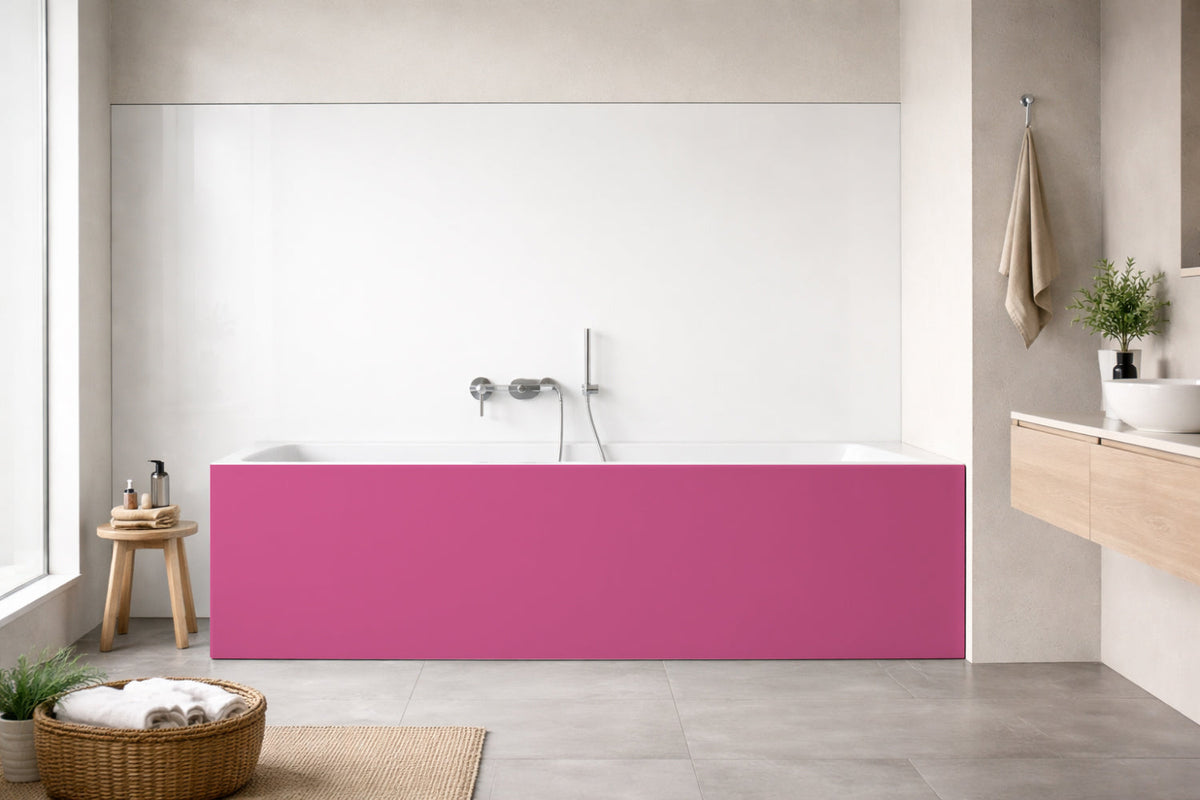 Badrückwand Einfarbig RAL 4010 Telemagenta
