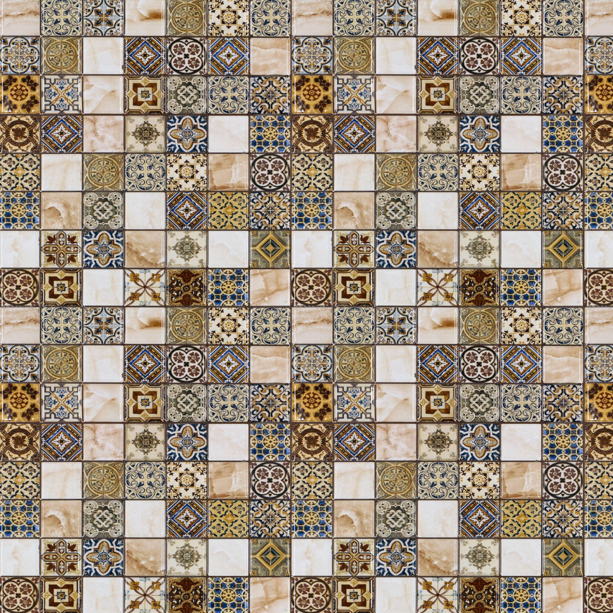 Badrückwand Fliesenoptik