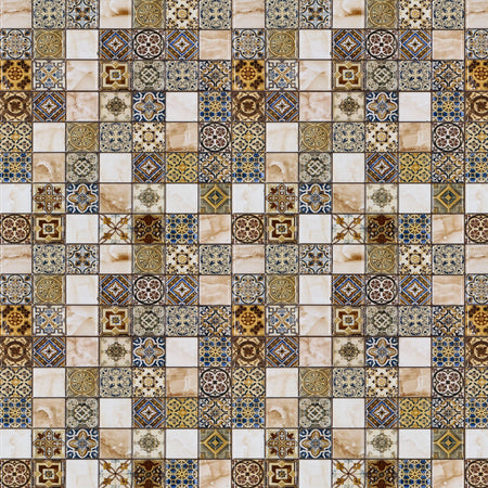 Badrückwand Fliesenoptik