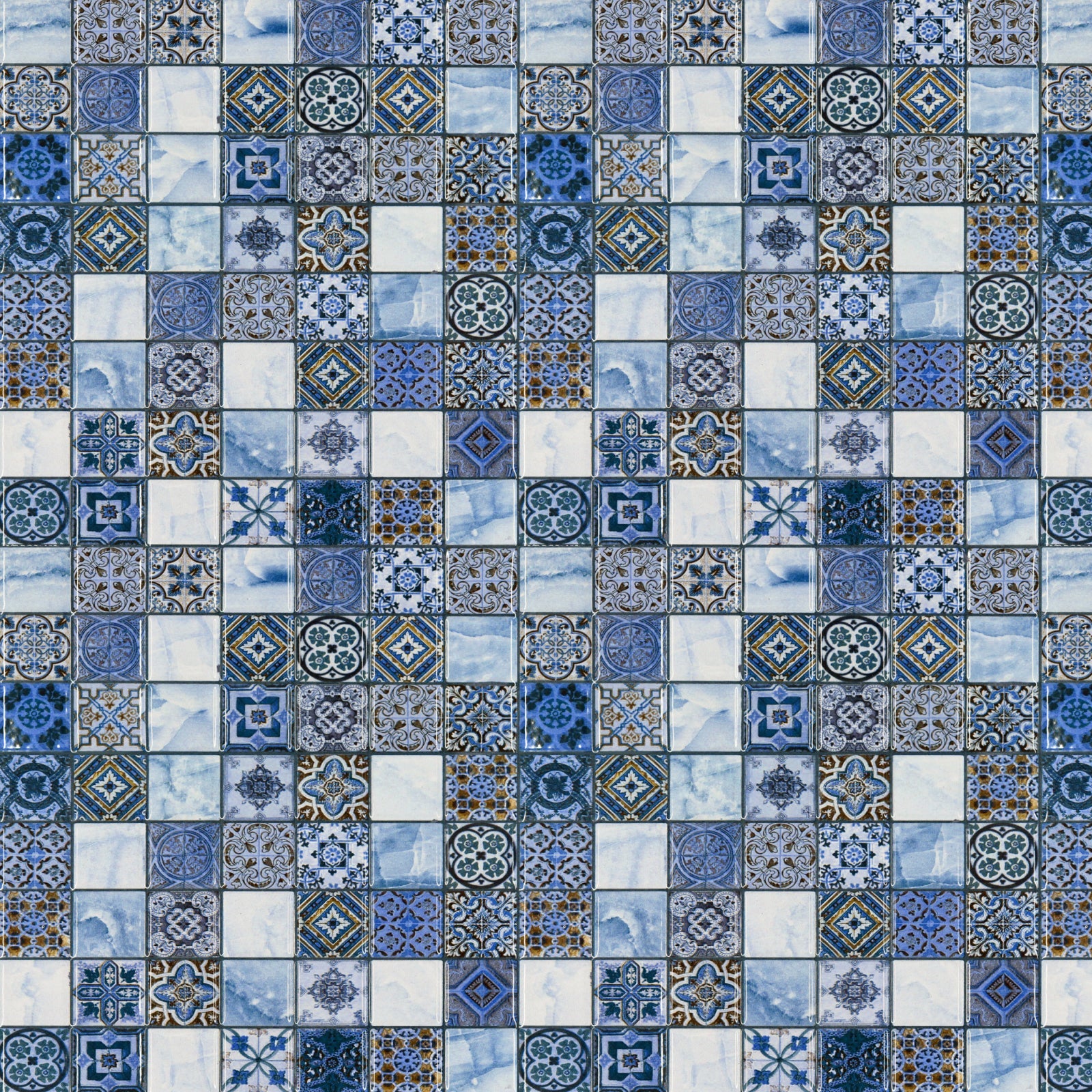 Badrückwand Fliesenoptik