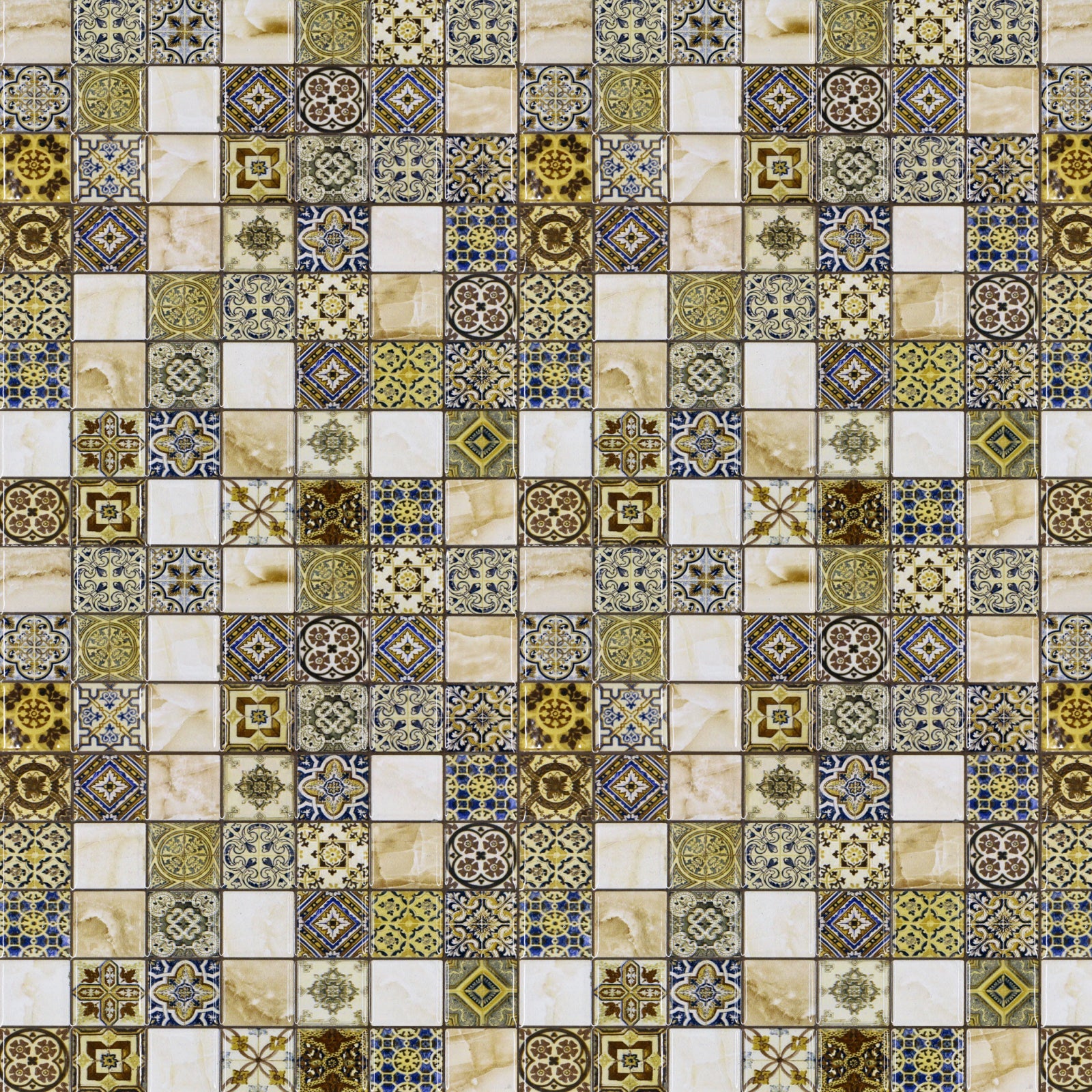 Badrückwand Fliesenoptik