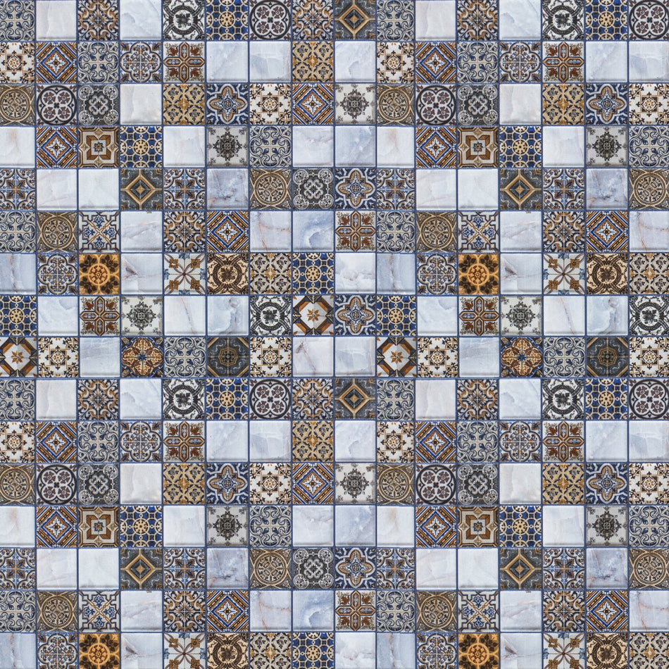 Badrückwand Fliesenoptik