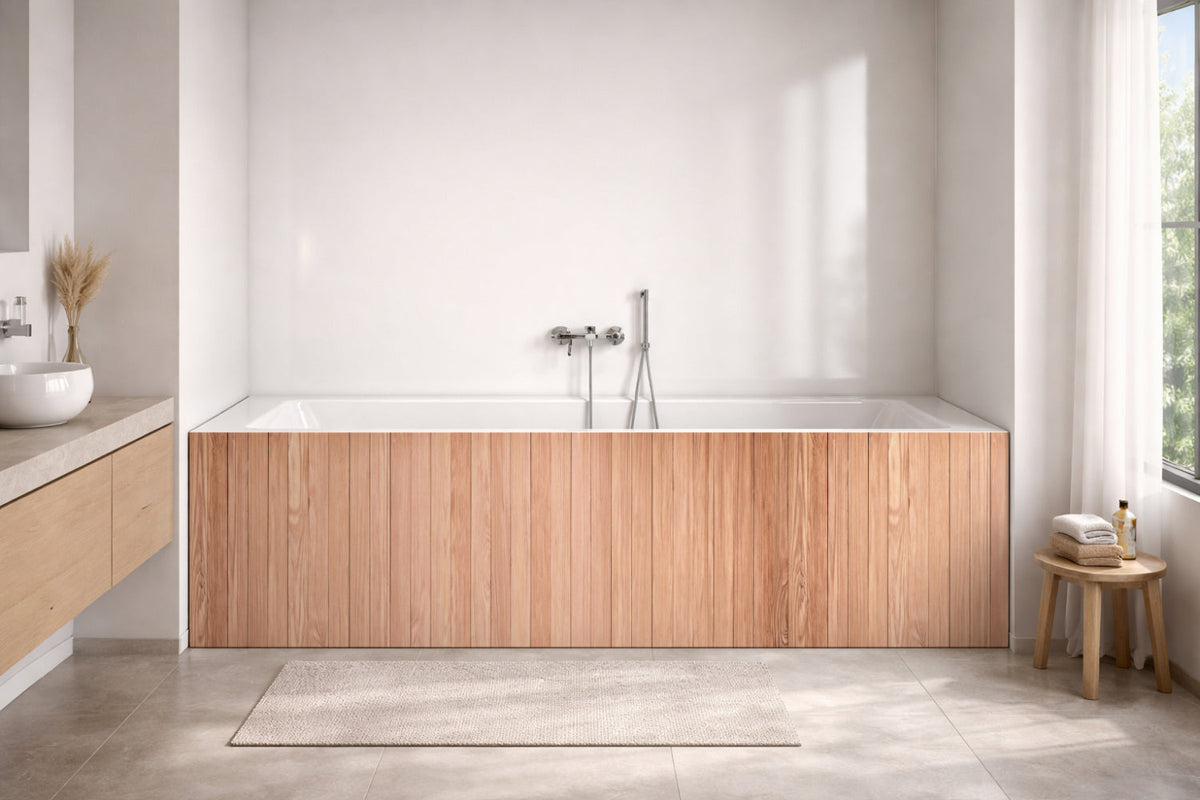 Badewannenverkleidung Holzoptik