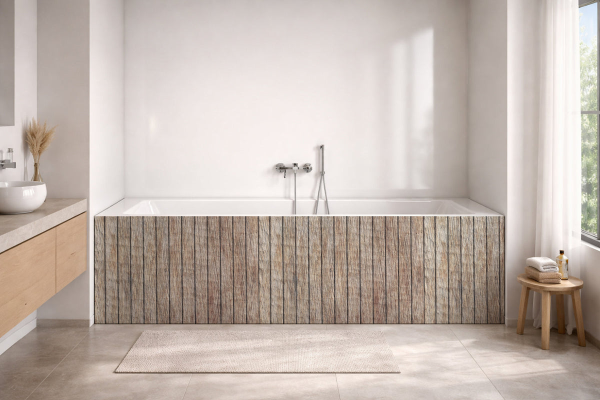 Badewannenverkleidung Holzoptik
