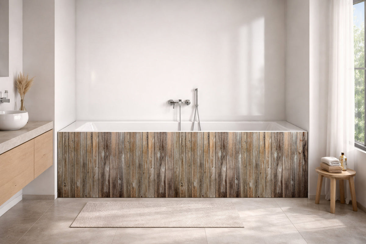 Badewannenverkleidung Holzoptik