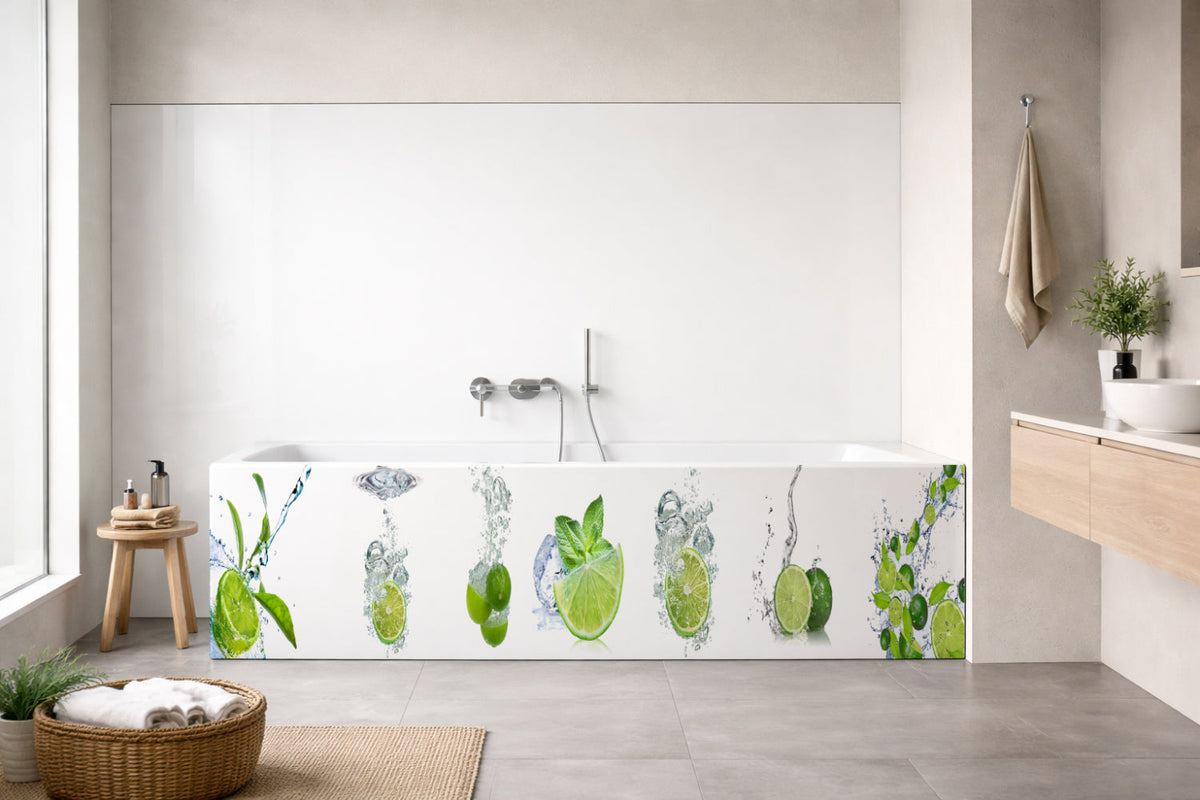 Badrückwand
