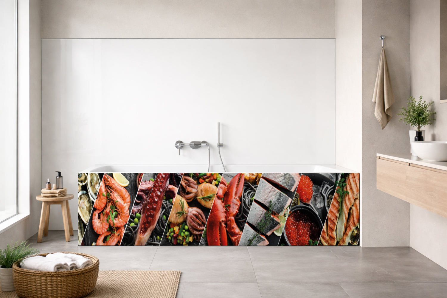 Badrückwand